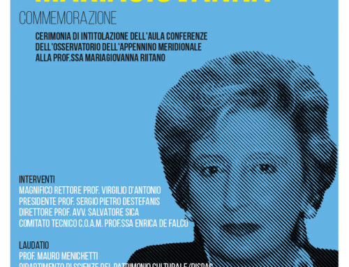 Cerimonia di intitolazione dell’Aula Conferenze dell’Osservatorio dell’Appennino Meridionale